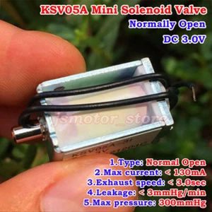 KOGE KSV05A DC 3V Mini Elektro Magnetventil Schließer Gas Luftpumpe Ventil - Bild 1 von 10