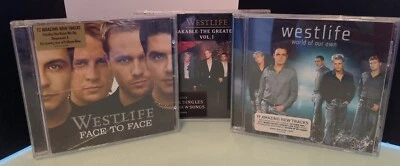 WESTLIFE  3 x CD Album JOB LOT Greatest Hits, Face to Face World Of Our Own  Foto 1 de 4
