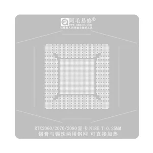 For RTX2080 RTX2070 RTX2060 N18E N19E BGA Reall Stencil Direct Heat Net - Picture 1 of 7