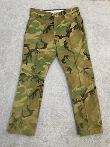 Vintage Cabelas Gore-Tex Woodland Camo Pants Men's 38x31 Lined Nylon Hunting USA - Picture 1 of 18
