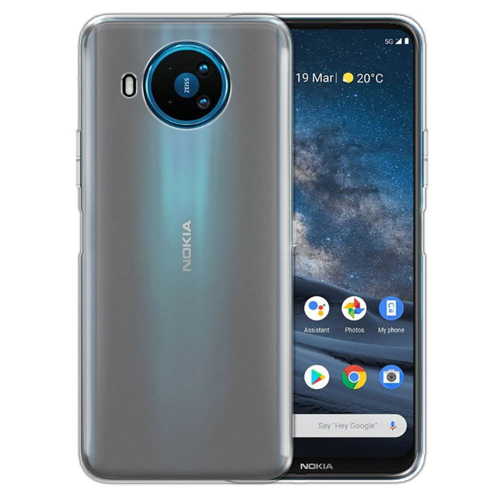 REY Cover In Gel TPU Trasparente Per Nokia G10/G20 – Ultra Sottile 0,33 Mm - 3