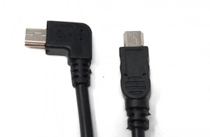 USB 2.0 Cable 20 CM Mini B Plug To Plug Angle Adapter IN - Zdjęcie 1 z 4