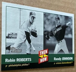 R.JOHNSON/R.ROBERTS HOF 2002 TOPPS HERITAGE THEN & NOW Card #TN9 NM-MT Condition - Picture 1 of 2
