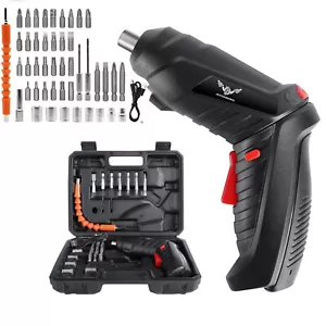 Cordless Power Screwdriver Rechargeable Electric Screwdriver Power Drill Set - Picture 1 of 17
