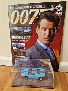 1/43 JAMES BOND 007 CAR COLLECTION - FORD GT40 DIE ANOTHER DAY + MAG #52 - Picture 1 of 3