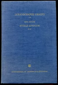 Lexicographi Graeci.Suidae Lexicon.Pars IV Pi-Psi (Alpha-Omega Index I) Teubner - Bild 1 von 1