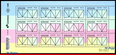 21-20 BRASIL 2021 EL PABELLÓN DE BRASIL EN EXPO DUBAI 2020, HOJA MNH Foto 1 de 2