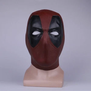 Deadpool 2 Maske Cosplay X-Männer Superhero Latex Helm Halloween Requisiten Neu - Bild 1 von 12