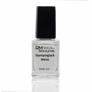 5ml Stamping Lack Weiß für Konad Stempellack Nagellack Nail Art Nagel Design - Bild 1 von 1