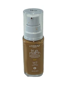 L'Oreal Paris True Match supermischbare Foundation 1 Oz. W7 warm mitteltief - Bild 1 von 3