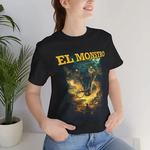 El Monstro Snake Graphic Tee Unisex Jersey T-Shirt Unikat Geschenk Sommer Style - Bild 1 von 25