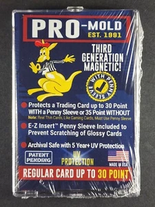 (25) Soporte para tarjetas magnéticas de tercera generación Pro Mold 30-35pt con manga de inserto E-Z caja completa - Imagen 1 de 3
