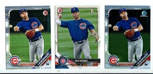 NICO HOERNER (RC's 3 Lot) 2018 1st Bowman *2019 BCP *2019 BP *Cubs *High Grade - Picture 1 of 2