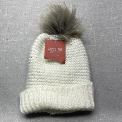 Gorro para mujer MOSSIMO SUPPY CO Pom talla única Sourcream acrílico gorra Foto 1 de 4