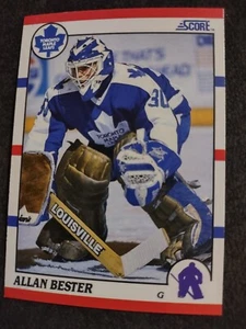1990 Score American Hockey Card #27 Allan Bester Toronto Maple Leafs - Picture 1 of 2