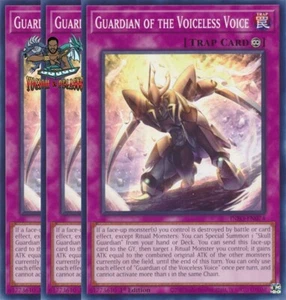Yugioh! 3x Guardian of the Voiceless Voice INFO-EN074 Common 1st Ed NM - Picture 1 of 1