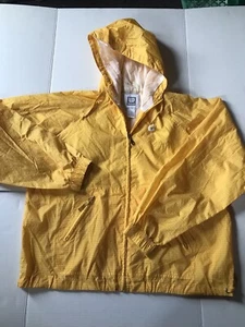 vintage 90s adult LG Wilson yellow windbreaker with hood see pics 4 measurements - Picture 1 of 12