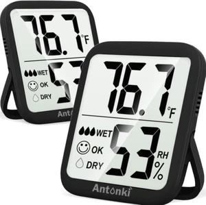 2 Pack Temperature and Humidity Monitors, Hygrometer Sensor, Room Thermometer - Picture 1 of 11
