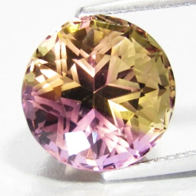 Pedra preciosa solta corte mágico redondo 9,20 cts incrível ametrina natural 12,7 mm ref-VÍDEO - Imagem 1 de 4