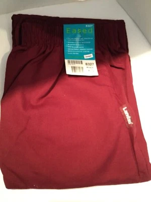 Pantalones Médicos Landau XL Borgoña Cintura Elástica Ajuste Fácil Nuevos con Etiquetas Uniforme Médico Foto 1 de 4