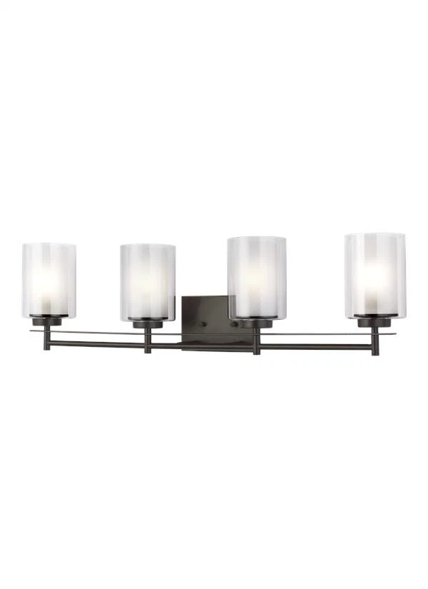 Tocador de 4 luces Elmwood Park - bronce reliquia Foto 1 de 1