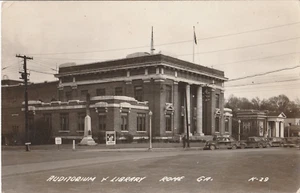 Cartolina Auditorium Biblioteca Roma Georgia GA foto reale K-29 pubblicata 1947 - Foto 1 di 2
