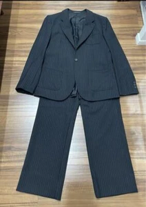 Charcoal Gray Striped Men'S Suit 2-Piece Emporio Armani - Picture 1 of 18