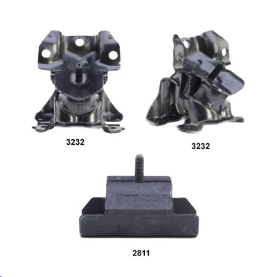 Juego de 3 piezas de montaje de motor y transmisión para Chevrolet Silverado 1500 2007-2013 V8 4,8 L tracción trasera Foto 1 de 4