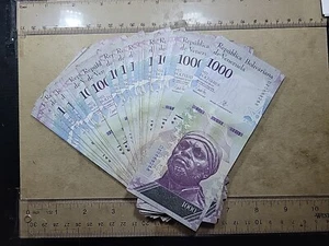 ๐ป๐ช Venezuela 1000 bolivares (qty2) 2016 - 2017 P-95 Banknote 010724-1 - Picture 1 of 2