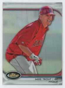 2012 Topps Finest Refractor Mike Trout Angels #78 C31