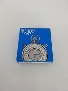 Heuer Scatolina blu per cronometro manuale completa di Garanzia... Vintage - Foto 1 di 6