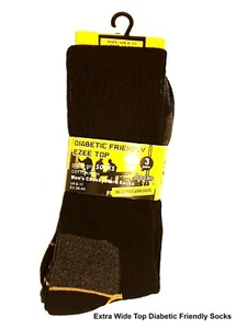 Calze diabetiche confezione da 3 paia da uomo morbide resistenti taglia 6-11 uk - Foto 1 di 4