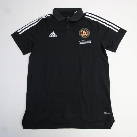 Atlanta United adidas Aeroready Polo Men's Black Used Cover