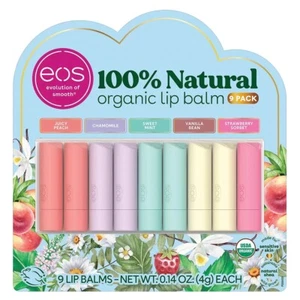 eos Natural Organic Lip Balm 9 Sticks - Picture 1 of 3