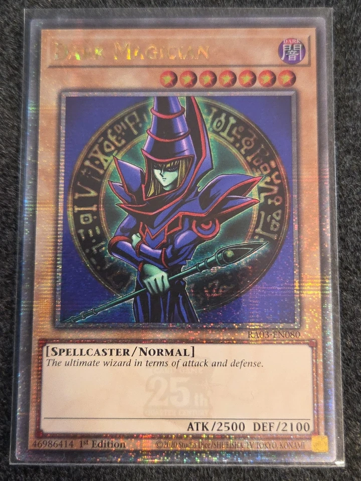 Yugioh! Dark Magician - RA03-EN080 - Quarter Century Secret Rare 1st Edition NM - Image 1 of 1