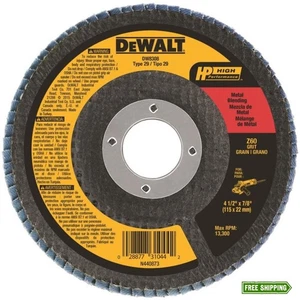 Disco solapa de circonio grano 60 DEWALT 4-1/2" X 7/8" - Imagen 1 de 3