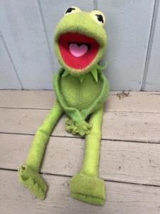 Peluche pupazzo vintage Kermit la rana Hasbro Softies personaggio giocattolo 1985 - Foto 1 di 10