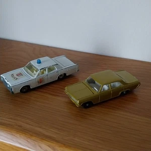 Matchbox Lesney No's 36,55, Opel Diplomat, Mercury Police Blue Dome Light, Used - Picture 1 of 11