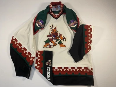 Camiseta deportiva de hockey vintage de 1990 Phoenix 🌙 Coyotes Kachina 🚨🏒🥅🚨 CCM para hombre’s XL Foto 1 de 4