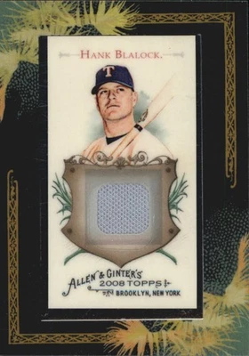 A1335- 2008 Topps Allen and Ginter Relics #HB Hank Blalock B - NM-MT - Image 1 of 2