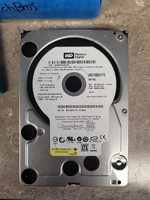 Western Digital WD7500AYYS-01RCA0, 750GB HDD, 7200RPM, 3.5", 31537 Hours On - Image 1 of 4