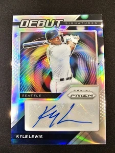2021 Panini Prizm Debut Signatures Kyle Lewis Seattle Mariners Silver PRIZM - Picture 1 of 2