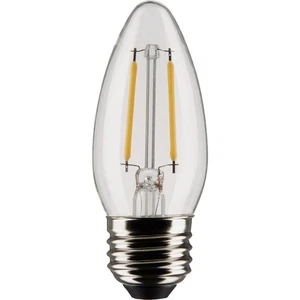 Satco 25W Equivalent Warm White B11 Medium Traditional LED Decorative Light Bulb - Picture 1 of 4