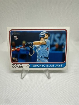 2023 Topps Heritage #667 Nathan Lukes RC Rookie Toronto Blue Jays - Image 1 of 2