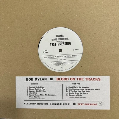 Bob Dylan - "Blood On The Tracks"  RSD 2019 Vinyl LP 'Test Pressing' - Sealed! - Bild 1 von 4