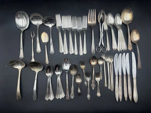 54 Teile Konvolut versilbertes Silberbesteck - Bild 1 von 23