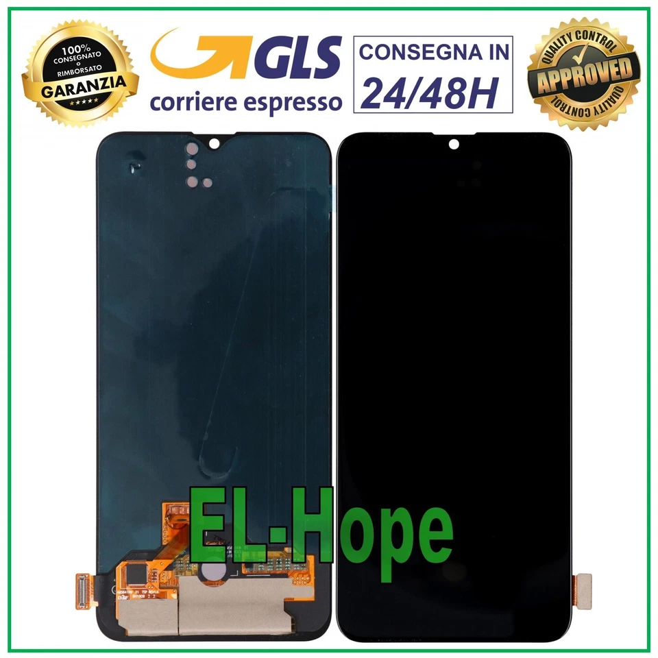 DISPLAY LCD OLED PER OPPO REALME X2 RMX1993 TOUCH SCREEN VETRO SCHERMO NERO