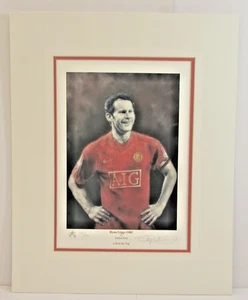 Ryan Giggs OBE Life At The Top Limited Edition Mtd Print by Stephen Doig - Picture 1 of 1