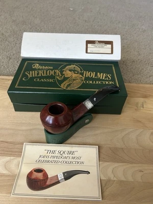 Peterson of Dublin Sherlock Holmes " The Squire" 1993 Unsmoked Pipe -Complete! - Image 1 of 4
