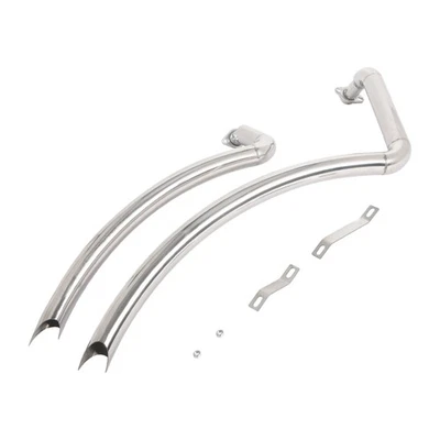 Система выхлопных труб Shortshot в шахматном порядке для Kawasaki Vulcan 900 VN900C на заказ - Изображение 1 из 4